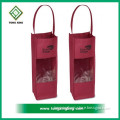non woven and clear pvc wine bottle bag